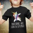 Unicorns Are Born In September Youth T-shirt