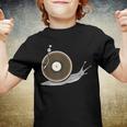 Vinyl Snail Vinyl Records Dj Vinyl Slug Lp Collector 155 Trending Shirt Youth T-shirt