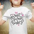 Baby Shower Text Pink Heart Ribbon Design Sweet Sweet Baby Youth T-shirt