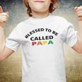 Blessed To Be Called Papa Sticker Youth T-shirt