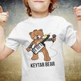 Boston Keytar Bear Street Performer Keyboard Playing Gift Raglan Baseball Tee Youth T-shirt