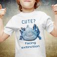 Cute Axolotl Facing Extinction Youth T-shirt