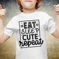 Eat Sleep Cute Repeat Graphic Design For Babys Youth T-shirt