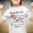 Friends Dont Let Friends Fight Brain Cancer Alone Unicorn Grey Ribbon Brain Cancer Brain Cancer Awareness Youth T-shirt