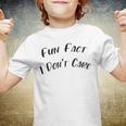 Fun Fact L Dont Care Funny V2 Youth T-shirt