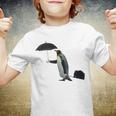 Funny Business Penguin Birds With Human Hands Youth T-shirt