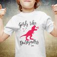Girls Like Dinosaurs Too Dinosaur Lover Youth T-shirt