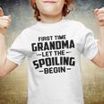 Grandma Let The Spoiling Begin Gift First Time Grandma Youth T-shirt