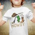 Howdy Cowboy Western Country Cowboy Hat Boots Youth T-shirt