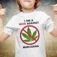 I Am A Mom Against Marijuana V2 Youth T-shirt