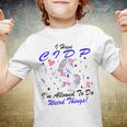 I Have Cidp Im Allowed To Do Weird Things Unicorn Blue Ribbon Cidp Support Cidp Awareness Youth T-shirt