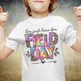 Im Just Here For Field Day Leopard Tie Dye Last Day School Youth T-shirt