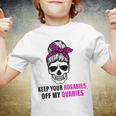 Keep Your Rosaries Off My Ovaries Feminist Skull Youth T-shirt