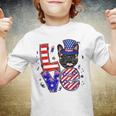 Love French Bulldog Patriotic 4Th Of July Youth T-shirt