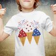 Memorial Day 4Th Of July Holiday Patriotic Ice Cream Youth T-shirt