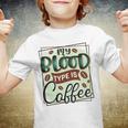 My Blood Type Is Coffee Funny Graphic Design Youth T-shirt