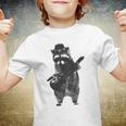 Raccoon Wielding Ukulele Youth T-shirt