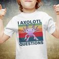 Retro I Axolotl Questions Funny Cute Axolotl Youth T-shirt