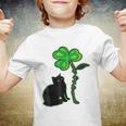 St Patricks Day Black Cat My Lucky Charm Youth T-shirt