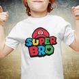 Super Bro Funny Brother Video Gaming Lover Gift Birthday Holiday By Mesa Cute Youth T-shirt