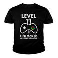 13Th Birthday Level 13 Unlocked Video Gamer Birthday Youth T-shirt