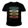 9 Years Old Gifts Awesome Since July 2013 9Th Birthday Youth T-shirt