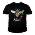Bee Bee Bee Kind Beautiful Autism Awareness Gift Puzzl V2 Youth T-shirt