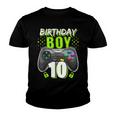 Birthday Boy 10 Video Game Controller Gamer 10Th Birthday Youth T-shirt