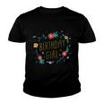 Birthday Girl Floral 1 Youth T-shirt