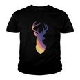 Deer Groovy Stripes Deer Head Youth T-shirt