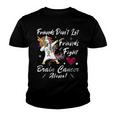 Friends Dont Let Friends Fight Brain Cancer Alone Unicorn Grey Ribbon Brain Cancer Brain Cancer Awareness V2 Youth T-shirt