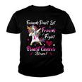 Friends Dont Let Friends Fight Breast Cancer Alone Pink Ribbon Unicorn Breast Cancer Support Breast Cancer Awareness Youth T-shirt