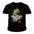 Funny Astronaut Space Travel Planets Skateboarding Science Youth T-shirt