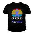 Gerd Awareness Vintage Periwinkle Blue Ribbon Gastroesophageal Reflux Disease Gerd Awareness Youth T-shirt