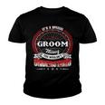 Groom Shirt Family Crest GroomShirt Groom Clothing Groom Tshirt Groom Tshirt Gifts For The Groom Youth T-shirt
