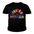Human Lgbtq Month Pride Sunflower Youth T-shirt