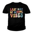 Last Day Of School Vibes Retro Vintage Teacher Graduation Youth T-shirt