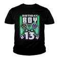 Level 13 Unlocked Video Game 13Th Birthday Gamer Boys V3 Youth T-shirt