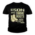 My Son Wears Combat Boots Proud 691 Shirt Youth T-shirt