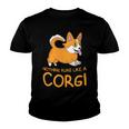 Nothing Runs Like A Corgi Funny Animal Pet Dog Lover Youth T-shirt