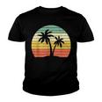 Palm Tree Vintage Retro Style Tropical Beach Youth T-shirt