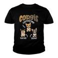 Pembroke Welsh Corgi Untoasted Toasted Burnt Dog Lovers V4 Youth T-shirt