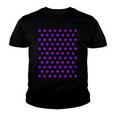 Purple And White Polka Dots Youth T-shirt