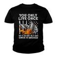 Racing You Only Live Once Youth T-shirt