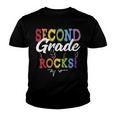 Womens Cute Second Grade Rocks Team 2Nd Grade Teacher Student Kids Youth T-shirt