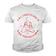 All I Need Is Love And Yoga And A Cat Lovers Gift For Yoga Lovers Red Youth T-shirt