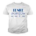 Be Nice Get Lots Of Sleep Drink Plenty Of Water Youth T-shirt