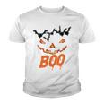 Boo Scary Pumpkin Face Youth T-shirt