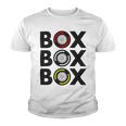 Box Box Box F1 Tyre Compound Design V2 Youth T-shirt