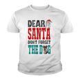 Dear Santa Dont Forget The Dog Youth T-shirt